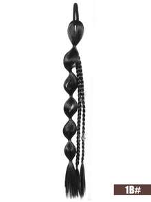 1 Pc Lantern Bubble Ponytail Rubber Band Style 18 Inch Sweet And Cool Bubble Ponytail Synthetic Heat-Resistant Fiber Wig Suitable For Girls Daily Holiday Wear - Multicolor - View 13