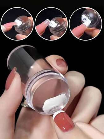 Transparent Style/Nail Seal With Transparent Nail Engraving Machine, Nail Glue Silicone Engraving Machine, Nail Art Engraving Tool Kit