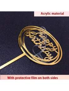 10pcs/Set Modern Happy Birthday Cake Decorations - Cake Decorations, Party Supplies, Wedding Decorations, Birthday Cakes, Christmas, Baking Accessories - Suitable For Family And Friends, Christmas Decorations - Multicolor - View 6