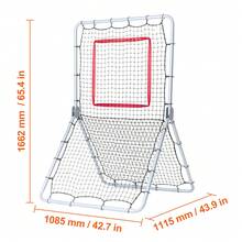 Baseball And Softball Rebounder Net, 3.5 X 6 Ft PitchBack Baseball Pitching Nest, Softball Pitchback Net, Fielding Trainer, Bounce Back Net For Fielding Or Throwing Practice, 5 Adjustable Angles - Multicolor - View 10