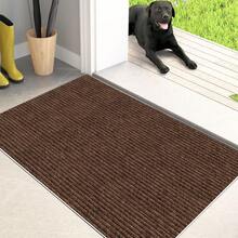 Grand paillasson pour porte d'entrée, tapis d'accueil antidérapant pour entrée intérieure, design avec support, lavable en machine, convient pour la zone d'entrée - Multicolore - Voir 18