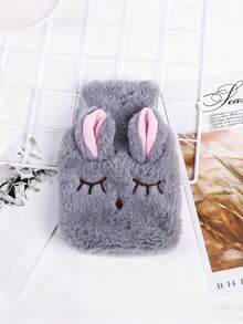 可拆卸毛绒热水袋加热器，毛绒睡眠兔形暖手器，热水袋，软套 - 经典热水袋，热填充热水袋，可重复使用，可再填充，适用于女性痛经和局部感冒缓解，女性情人节礼物生日男朋友女朋友 - 彩色 - 查看 9