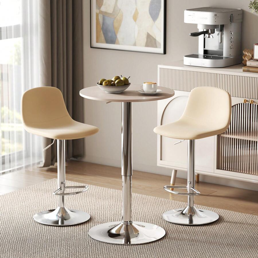 HOMCOM Patio Bar Tables - Màu Khaki - Xem 1