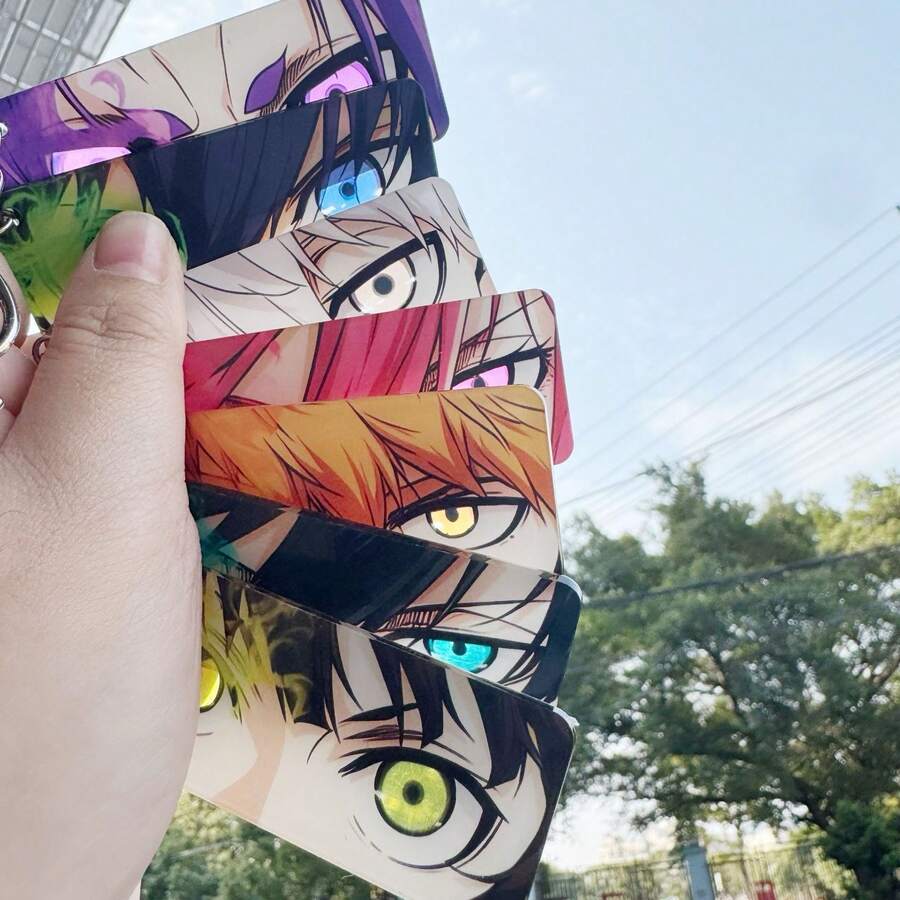 1个蓝色监狱/囚鸟独眼吊坠 - 蓝色锁动漫人物钥匙扣，亚克力卡通钥匙圈，独特的背包挂饰，动漫迷必备 - 生日礼物、圣诞礼物、圣诞袜礼物、完美礼物、玩具、游戏 - 彩色 - 查看 1