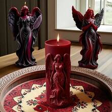1pc Dreamy Wings Goddess Aroma Candle Silicone Mold, Fragrance Stone Decor Mold - White - View 8