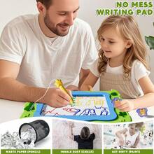 HENGPHY Large Magnetic Drawing Board Kids Toys For 3 4 5 6 Years Olds Toddlers, Magnetic Doodle Board Magnet Erasable Writing Pad Puzzle Toys, Artistic Painting Preschool Education Travel Toys For Birthday Gifts 3 4 5 6 7 8 Age Boys Girls - Green - View 3
