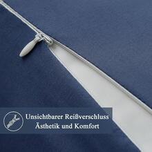 Vielit Side Sleeper Pillow Cover 40 X 145 Cm, Set Of 2 Cushion Covers, Side Sleeper Pillowcase, Soft Cushion Covers, With OEKO-TEX Certificate, Grey