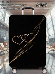 1 Pc 300g/M2 Urban Woman Series Printed Pattern, Thickened Suitcase Protective Cover, Thickened Suitcase Accessories, Suitable For Business Trips, Vacations, Travel, Luggage Check-In, Back-To-School, Add Color To Your Suitcase. Suitable For 20-28 Inch Suitcases.