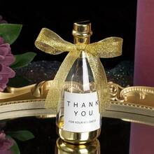 6pcs Transparent Champagne Bottle Candy Boxes - Plastic Gift Containers For Weddings, Birthdays, Parties - Perfect For Party Favors, Christmas Gifts