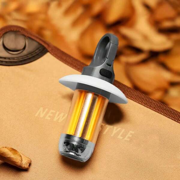 1pc Multifunctional Camping Light, Portable Tent Light With Handle, Type-C Rechargeable Flashlight For Outdoor Camping