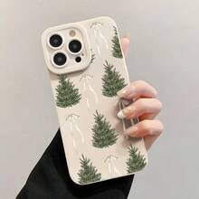 Apple  17 Pro Max 17 Pro 17 Merry Christmas Tree Bow Design, Happy Phone Case, Full Shockproof Fashion Phone Case, Suitable For  17/16E/16/15/14/13/12/11/8/7 Pro/Pro Max/Plus/X/Xs/Xr/Xs MAX, Camera Protection, Phone Case Protection, Gift, Phone Case With Plants, Ski Phone, Coconut Tree Pattern, Suitable For Oppo A Men's Phone Case, Snow Scene Phone,  Ski Phone, Convenient Phone Case-For-Your-New- - 1PC - View 6