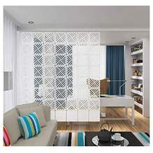 AMIPOS Juego de 12 divisores de habitacion para colgar color blanco - Blanco - Ver 6