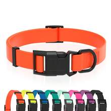 Waterproof Dog Collar, Easy-Clean Rubber Dog Collar With Quick-Release Buckle, Suitable For Small, Medium Or Large Dogs