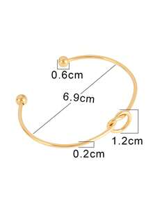 2件套可调节不锈钢手镯，DIY珠宝制作材料 - 2件#手鐲 - 查看 5