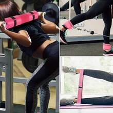 Almohadilla para Barra Gym, 3 Bandas de Resistencia, 2 Grilletes para Tobillo Gym Mujer, Protectora para Cuello, Colchón para Barra Hip Thrust para Yoga, Pilates, Hombros para Sentadillas - 1 - Ver 6