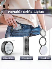 Luz LED compacta portátil con clip para fotografía de acción - 3 modos de iluminación, brillo y ángulo ajustables, interfaz USB, adecuada para computadora portátil/teléfono móvil/tableta/videollamada/maquillaje, apta para selfies y transmisión en vivo, luz portátil