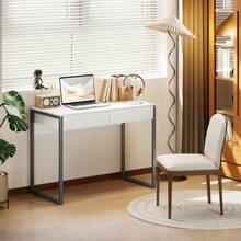 HOMCOM Desk And Drawer Storage - trắng - Xem 2