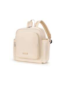 1pc Multifunctional Mommy Bag, Can Be Worn As Backpack Or Shoulder Bag, With Bottle Warmer And Wet/Dry Separation
