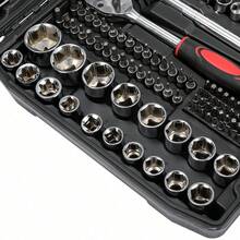 GEARZAAR 216PCS Socket Set 1/4 3/8 1/2" Spanner Drive Ratchet Wrench Mechanic Tool Kit - mặc định - Xem 10