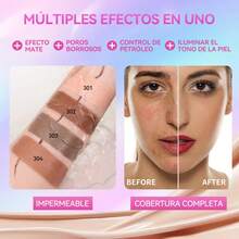 XICOATL Paleta de Correctores de Cobertura Completa de 4 Colores – Acabado Mate Natural & Resistente al Agua – Ideal para Camuflaje de Ojeras y Manchas, Duración Larga - Conjunto de 4 colores - Ver 5