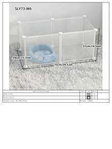 Pet Dog House Cage Indoor Kennel Teddy Corgi Pomeranian Isolation Frosted Fence Protective Small Dog Cage