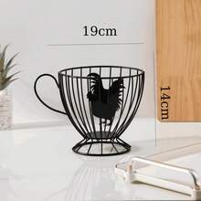 Egg Storage Rack Light Luxury Home Snack Candy Storage Basket Coffee Shop Bar Display Rack - White - View 4