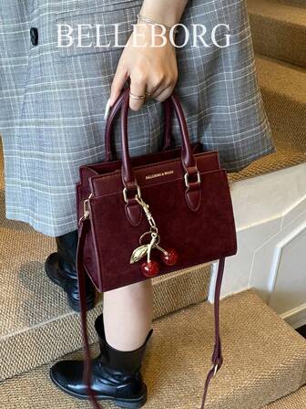 BELLEBORG Bolso de mujer con correa desmontable, minimalista y práctico multifunción