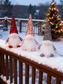 1Pc Lighted Christmas Gnomes-Faceless Rudolph Figurine Decorations Indoor Gift - 12" H Cute Holiday Gnome Christmas Decor Christmas Decorations Indoor For Bedroom Home Xmas Decor