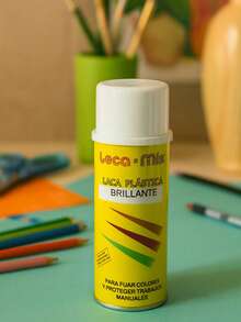 Laca Plástica Importada en Tres Acabados Diferentes 300g/460mL Ideal para Fijar Colores y Proteger Trabajos Manuales Sin Alterar Colores Protege contra Polvo Humedad y Calor - Brillante - Ver 6