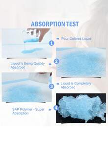 50片一次性透气防漏吸水婴儿尿布垫，可折叠便携，适合外出妈妈 - 彩色 - 查看 5