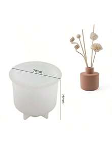 1 Bộ Khuôn Nến Silicon Tự Làm Có Nắp 3 Kích Cỡ Bình Trang Trí Chai Lọ Hoa Bê Tông Xi Măng Khuôn Nhựa Trang Trí Nhà Cửa - trắng - Xem 19