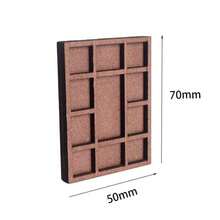 Estantería de madera en miniatura para baratijas, soporte de exhibición para especímenes minerales