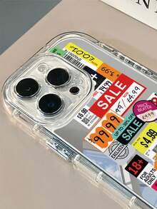 1pc Colorful Patchwork Mirror Phone Case With Makeup Mirror, 1.5mm PC Hard Shell 2-In-1 Full Coverage Airbag Anti-Drop Precise Hole Camera Ring Protection, Compatible With IPhone 17/17 Pro/Air/17 Pro Max/16 Pro Max/15 Plus/14/13/12/11/16E, Gift For Men/Women/Friends/Girlfriend - Mirror - View 3