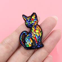 Bunte Katzen Drachen Soft Emaille Anstecknadel Anstecker Abzeichen für Rucksack Herren Damen Brosche für Kleidung Schmuck Mode Accessoires Geschenk