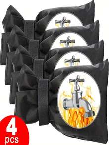 2/4pcs Outdoor Faucet Cover For Winter- Heavy-Duty Winter Freeze Protection, Fit For US/EU Faucets, Easy Installation & Removal, For Garden, Patio, Lawn- Garden Hose Storage, Outdoor Tap, Outdoor Tap Kit, Outdoor Tap Cover, Black