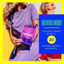 AdvoCare Spark Vitamin &Amp; Amino Acid Supplement - Focus &Amp; Energy Drink Powder Mix With Vitamin A, B-6, C &Amp; E - Also Includes L-Carnitine &Amp; L-Tyrosine - Fruit Punch, 14 Stick Packs - Tên hương vịE - Xem 4