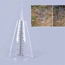 2PCS Cone Rain Gauge Measurement Ground Precipitation Garden Rainfall Measuring - White - View 8