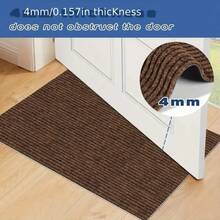 Anti-Slip Doormat, Front Door Entrance Mat, Self-Adhesive Anti-Slip Large Doormat, Absorbent Mat For Kitchen, Bathroom And Patio, Self-Adhesive Anti-Slip Large Doormat, Low-Profile Entrance Carpet, Non-Curling Entrance Door Mat, Easy To Clean, Suitable For Elderly, Children And Pets