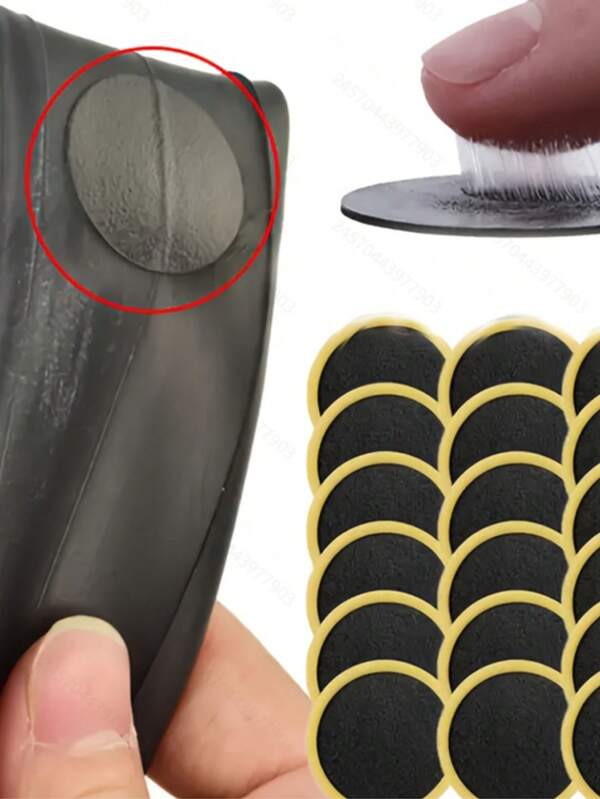 Instant Bicycle Tire Repair Patches - No Glue Needed, Protection For Mountain And Road Bikes | Easy To Use, No Tools Required, Sturdy And Practical, No Power Needed, Suitable Outdoor Cycling Repair Tool