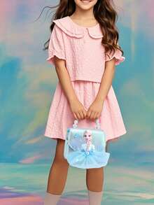 Disney Frozen Shoulder Bag, Small Kids Bag Fashion Girls Shoulder Bags Backpack Princess Presents For Children's Day.Fashionable Little Princess Versatile Outdoor Handbag & Crossbody Bag, Coin Purse, Portable For Outdoor Play. - Multicolor - View 5