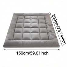 Hotel Quality Mattress Topper 10cm Deep Thick Single Double King Super All Sizes - Grey - View 4