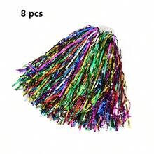 2/8 件啦啦队、配套道具、舞蹈设备、运动舞台表演庆祝绒球、派对婚礼装饰、啦啦队绒球、健身比赛欢呼绒球、啦啦队表演绒球 - 彩色 - 查看 13