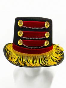 Adult Ringmaster Hat, Circus Costume Accessories, Perfect Gift For Female Tamer Costume, Lion Tamer Hat, Suitable For Masquerade Ball, Role Play, Theater Performance, Fashion Show Or Bold Personal Items As Theme Events, Great For Halloween
