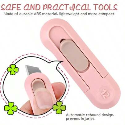 Box Cutter, Box Cutter Retractable Letter Opener, Cute Utility Knife Exacto Knife For School, Razor Knife For Crafts, Paper, Packages, Small Box Cutters Bulk For Women Girls