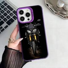 Epc Motorcycle Y-YAMAHAS Phone Case IMD Phone Case Cover Compatible With  16 15 14 13 12 11 Pro Max Plus Color Silver Cover, Cover Compatible With  17 Pro Case,  17 Pro Max Case,  17 Case,  16 Pro Case