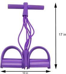 Resistance Training Rope, 2025 New 21 Resistance Bands-8 Tube Pedal Ankle Puller, Pedal Ankle Puller Resistance Bands, Multifunction Pedal Resistance Band For Sit Ups - Màu tím - Xem 11