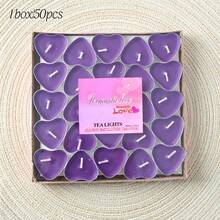 9pcs/50pcs Heart-Shaped Scented Candles, Suitable For Proposal, Mother's Day, Valentine's Day, Birthday, Autumn/Winter, Various Festivals, Anniversary, Friend Gifts. Natural Wax, Unscented Mini Candles, Romantic Proposal Birthday Home Decor, Also Suitable For Valentine's Day, Proposal, Romantic Dinner, Wedding, Mother's Day Gift, Valentine's Day Decoration - Multicolor - View 22