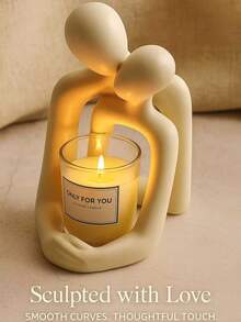 1 قطعة من الزخرفة الفنية المجردة بشكل قلب مطلي بالذهب، تمثال لزوجين متعانقين، مناسب للمنزل وغرفة النوم والمكتب وأماكن الطلاب، هدية مثالية لفصل الربيع وعيد الميلاد والزفاف وديكور المنزل وتخزين المجوهرات وحفلات الاحتفال - متعدد الألوان - مشاهدة 10