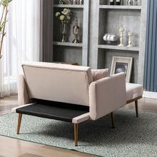 Sofas & Couches - Beige + Velvet + Foam - View 4