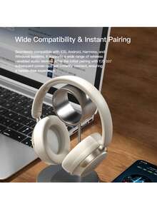 Auriculares inalámbricos Bluetooth 5.4 supraaurales Yisen YJS-107, estéreo HIFI, plegables, con micrófono con cancelación de ruido integrado, para deportes al aire libre, juegos y entretenimiento. Ideales para todos. - Azul - Ver 2